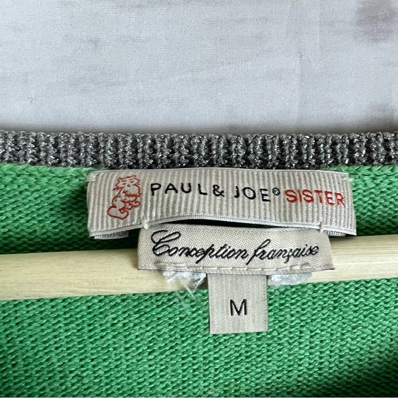 Paul & Joe Sister Anthropologie Short Sleeve Sweater Medium - Picture 3 of 3